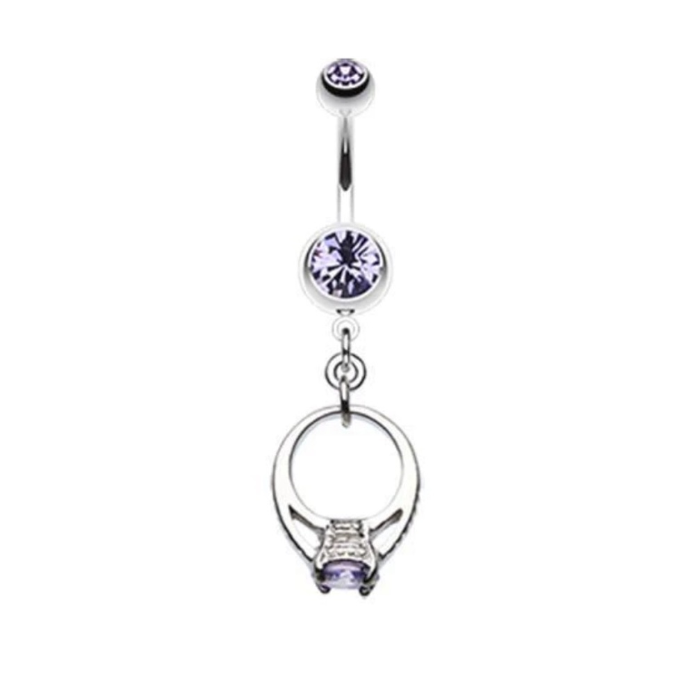 The Promise ring belly button ring